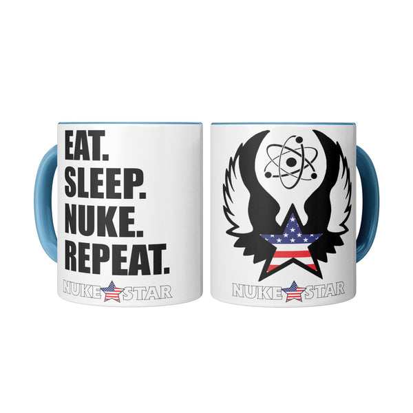 Eat Sleep Nuke Repeat 11 oz. Mug