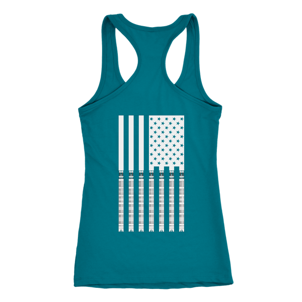 NukeStar Racerback American Fuel Flag